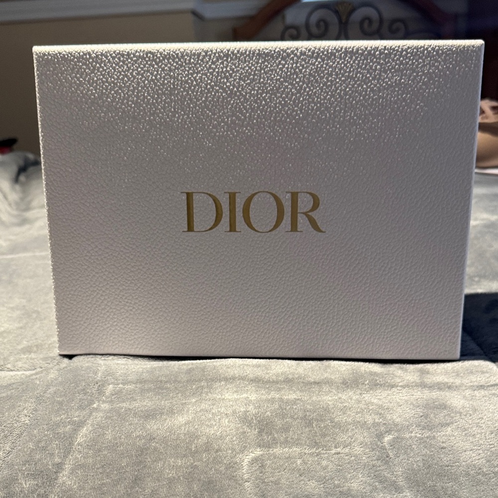 Dior Textured White Box with Gold Logo